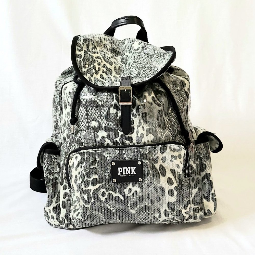 Victoria's Secret PINK Sequin Drawstring Backpack